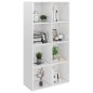 vidaXL Bücherregal/Sideboard Hochglanz-Weiß 66×30×130 cm Holzwerkstoff vidaXL Bücherregal/Sideboard Hochglanz-Weiß 66×30×130 cm Holzwerkstoff