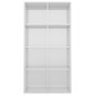 vidaXL Bücherregal/Sideboard Hochglanz-Weiß 66×30×130 cm Holzwerkstoff vidaXL Bücherregal/Sideboard Hochglanz-Weiß 66×30×130 cm Holzwerkstoff