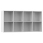 vidaXL Bücherregal/Sideboard Hochglanz-Weiß 66×30×130 cm Holzwerkstoff vidaXL Bücherregal/Sideboard Hochglanz-Weiß 66×30×130 cm Holzwerkstoff