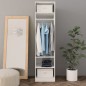 vidaXL Kleiderschrank Hochglanz-Weiß 50x50x200 cm Holzwerkstoff vidaXL Kleiderschrank Hochglanz-Weiß 50x50x200 cm Holzwerkstoff