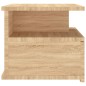 vidaXL Hängender Nachttisch Sonoma-Eiche 40x31x27 cm Holzwerkstoff