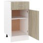 vidaXL Schubunterschrank Sonoma-Eiche 40x46x81,5 cm Holzwerkstoff vidaXL Schubunterschrank Sonoma-Eiche 40x46x81,5 cm Holzwerkstoff