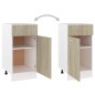 vidaXL Schubunterschrank Sonoma-Eiche 40x46x81,5 cm Holzwerkstoff vidaXL Schubunterschrank Sonoma-Eiche 40x46x81,5 cm Holzwerkstoff