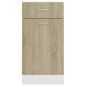 vidaXL Schubunterschrank Sonoma-Eiche 40x46x81,5 cm Holzwerkstoff vidaXL Schubunterschrank Sonoma-Eiche 40x46x81,5 cm Holzwerkstoff
