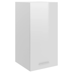 vidaXL Hängeschrank Hochglanz-Weiß 29,5x31x60 cm Holzwerkstoff