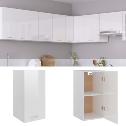 vidaXL Hängeschrank Hochglanz-Weiß 29,5x31x60 cm Holzwerkstoff