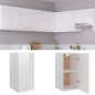 vidaXL Hängeschrank Hochglanz-Weiß 29,5x31x60 cm Holzwerkstoff vidaXL Hängeschrank Hochglanz-Weiß 29,5x31x60 cm Holzwerkstoff