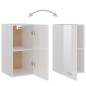 vidaXL Hängeschrank Hochglanz-Weiß 29,5x31x60 cm Holzwerkstoff vidaXL Hängeschrank Hochglanz-Weiß 29,5x31x60 cm Holzwerkstoff