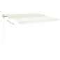 vidaXL Markise Manuell Einziehbar mit Pfosten 4x3 m Creme vidaXL Markise Manuell Einziehbar mit Pfosten 4x3 m Creme