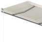vidaXL Markise Manuell Einziehbar mit Pfosten 4x3 m Creme vidaXL Markise Manuell Einziehbar mit Pfosten 4x3 m Creme