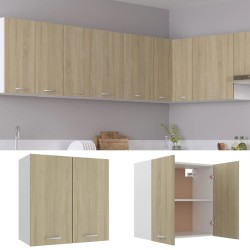 vidaXL Hängeschrank Sonoma-Eiche 60x31x60 cm Holzwerkstoff