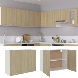 vidaXL Hängeschrank Sonoma-Eiche 80x31x60 cm Holzwerkstoff