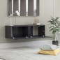 vidaXL TV-Schrank Hochglanz-Grau 100x30x30 cm Holzwerkstoff vidaXL TV-Schrank Hochglanz-Grau 100x30x30 cm Holzwerkstoff