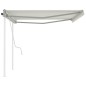 vidaXL Markise Manuell Einziehbar mit Pfosten 4,5x3 m Creme vidaXL Markise Manuell Einziehbar mit Pfosten 4,5x3 m Creme