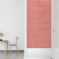 Wandpaneele 12 Stk. Rosa 60x30 cm Samt 2,16 m² Wandpaneele 12 Stk. Rosa 60x30 cm Samt 2,16 m²