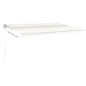 vidaXL Markise Manuell Einziehbar mit Pfosten 5x3 m Creme vidaXL Markise Manuell Einziehbar mit Pfosten 5x3 m Creme