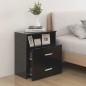 vidaXL Nachttische 2 Stk. Schwarz 50x32x60 cm vidaXL Nachttische 2 Stk. Schwarz 50x32x60 cm