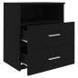vidaXL Nachttische 2 Stk. Schwarz 50x32x60 cm vidaXL Nachttische 2 Stk. Schwarz 50x32x60 cm