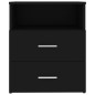 vidaXL Nachttische 2 Stk. Schwarz 50x32x60 cm vidaXL Nachttische 2 Stk. Schwarz 50x32x60 cm