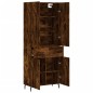 Highboard Räuchereiche 69,5x34x180 cm Holzwerkstoff Highboard Räuchereiche 69,5x34x180 cm Holzwerkstoff