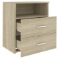 vidaXL Nachttisch Sonoma-Eiche 50x32x60 cm vidaXL Nachttisch Sonoma-Eiche 50x32x60 cm