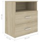 vidaXL Nachttisch Sonoma-Eiche 50x32x60 cm vidaXL Nachttisch Sonoma-Eiche 50x32x60 cm