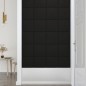 Wandpaneele 12 Stk. Schwarz 30x30 cm Stoff 1,08 m² Wandpaneele 12 Stk. Schwarz 30x30 cm Stoff 1,08 m²