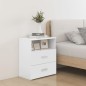vidaXL Nachttische 2 Stk. Hochglanz-Weiß 50x32x60 cm vidaXL Nachttische 2 Stk. Hochglanz-Weiß 50x32x60 cm