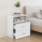 vidaXL Nachttische 2 Stk. Hochglanz-Weiß 50x32x60 cm vidaXL Nachttische 2 Stk. Hochglanz-Weiß 50x32x60 cm