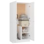 vidaXL Kleiderschrank Weiß 82,5x51,5x180 cm Holzwerkstoff vidaXL Kleiderschrank Weiß 82,5x51,5x180 cm Holzwerkstoff
