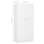 vidaXL Kleiderschrank Weiß 82,5x51,5x180 cm Holzwerkstoff vidaXL Kleiderschrank Weiß 82,5x51,5x180 cm Holzwerkstoff