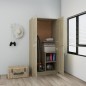 vidaXL Kleiderschrank Sonoma-Eiche 82,5x51,5x180 cm Holzwerkstoff vidaXL Kleiderschrank Sonoma-Eiche 82,5x51,5x180 cm Holzwerkstoff