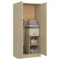 vidaXL Kleiderschrank Sonoma-Eiche 82,5x51,5x180 cm Holzwerkstoff vidaXL Kleiderschrank Sonoma-Eiche 82,5x51,5x180 cm Holzwerkstoff