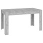 vidaXL Esstisch Betongrau 140x74,5x76 cm Holzwerkstoff vidaXL Esstisch Betongrau 140x74,5x76 cm Holzwerkstoff