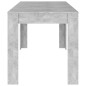 vidaXL Esstisch Betongrau 140x74,5x76 cm Holzwerkstoff vidaXL Esstisch Betongrau 140x74,5x76 cm Holzwerkstoff