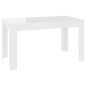 vidaXL Esstisch Hochglanz-Weiß 140x74,5x76 cm Holzwerkstoff vidaXL Esstisch Hochglanz-Weiß 140x74,5x76 cm Holzwerkstoff