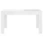 vidaXL Esstisch Hochglanz-Weiß 140x74,5x76 cm Holzwerkstoff vidaXL Esstisch Hochglanz-Weiß 140x74,5x76 cm Holzwerkstoff