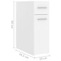 vidaXL Apothekerschrank Weiß 20x45,5x60 cm Holzwerkstoff vidaXL Apothekerschrank Weiß 20x45,5x60 cm Holzwerkstoff