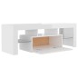 vidaXL TV-Schrank mit LED-Leuchten Hochglanz-Weiß 120x35x40 cm vidaXL TV-Schrank mit LED-Leuchten Hochglanz-Weiß 120x35x40 cm