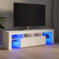 vidaXL TV-Schrank mit LED-Beleuchtung Weiß 140x36,5x40 cm vidaXL TV-Schrank mit LED-Beleuchtung Weiß 140x36,5x40 cm