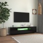vidaXL TV-Schrank mit LED-Leuchten Schwarz 160x35x40 cm vidaXL TV-Schrank mit LED-Leuchten Schwarz 160x35x40 cm
