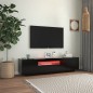 vidaXL TV-Schrank mit LED-Leuchten Schwarz 160x35x40 cm vidaXL TV-Schrank mit LED-Leuchten Schwarz 160x35x40 cm