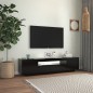 vidaXL TV-Schrank mit LED-Leuchten Schwarz 160x35x40 cm vidaXL TV-Schrank mit LED-Leuchten Schwarz 160x35x40 cm