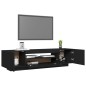 vidaXL TV-Schrank mit LED-Leuchten Schwarz 160x35x40 cm vidaXL TV-Schrank mit LED-Leuchten Schwarz 160x35x40 cm