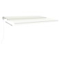 vidaXL Markise Manuell Einziehbar mit Pfosten 5x3,5 m Creme vidaXL Markise Manuell Einziehbar mit Pfosten 5x3,5 m Creme