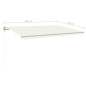 vidaXL Markise Manuell Einziehbar mit Pfosten 5x3,5 m Creme vidaXL Markise Manuell Einziehbar mit Pfosten 5x3,5 m Creme
