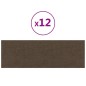 Wandpaneele 12 Stk. Braun 90x30 cm Stoff 3,24 m² Wandpaneele 12 Stk. Braun 90x30 cm Stoff 3,24 m²