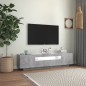 vidaXL TV-Schrank mit LED-Beleuchtung Betongrau 160x35x40 cm vidaXL TV-Schrank mit LED-Beleuchtung Betongrau 160x35x40 cm