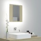vidaXL LED-Bad-Spiegelschrank Sonoma-Eiche 40x12x45 cm Acryl vidaXL LED-Bad-Spiegelschrank Sonoma-Eiche 40x12x45 cm Acryl