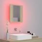 vidaXL LED-Bad-Spiegelschrank Sonoma-Eiche 40x12x45 cm Acryl vidaXL LED-Bad-Spiegelschrank Sonoma-Eiche 40x12x45 cm Acryl